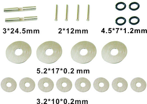 Differential Pins, Shim Washers, and O-Rings