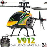 16" V912 Large Metal Gyro RC Helicopter (Yellow)