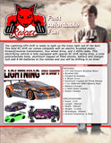 Lightning EPX Drift Car 1/10 Scale Electric (Red)
